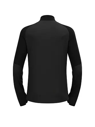 ODLO | Camiseta interior con cremallera para hombre Descent Ceramiwarm | schwarz